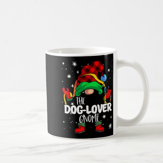 Mug Dog Lover Gnome Red Buffalo Plaid Matching Family  (Droite)