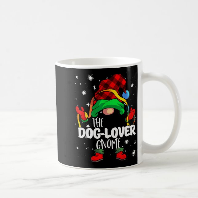 Mug Dog Lover Gnome Red Buffalo Plaid Matching Family  (Droite)