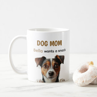 Mug Dog Mom Cute Puppy Coffee Quote Design