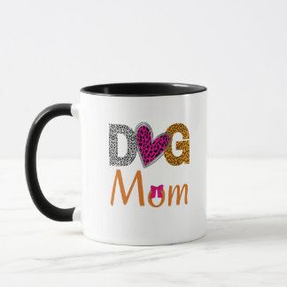 Mug Dog Mom Leopard Print/Trending Dog  Lover Gift