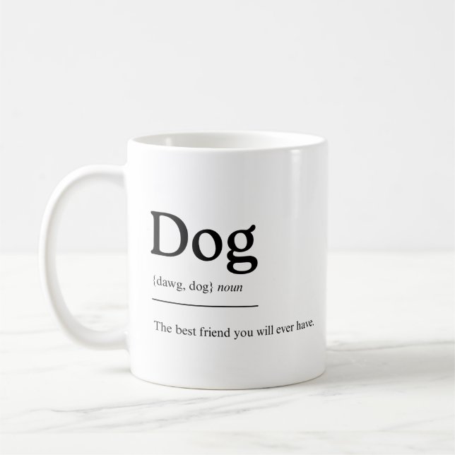 Mug Dog Mug: Man's Best Friend (Gauche)