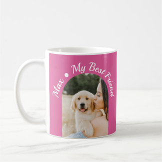 Mug Dog Photo My Best Friend Pink Design