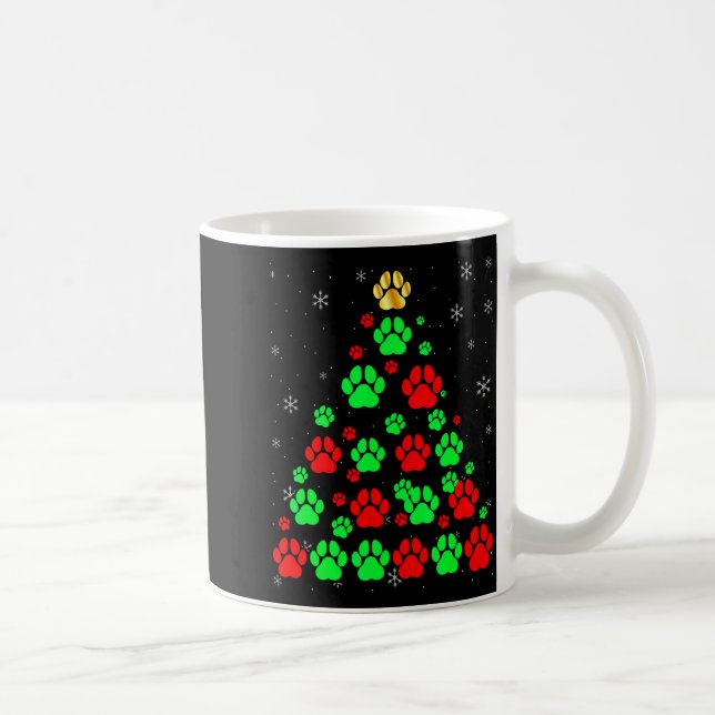 Mug Dog Print Christmas Tree Funny Dog Lovers Christma (Droite)