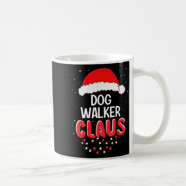 Mug Dog Walker Santa Claus Christmas Matching Costume  (Droite)
