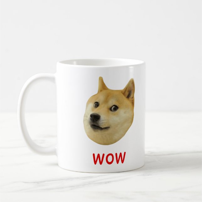 Mug Doge très wow beaucoup de chien un tel Shiba Shibe (Gauche)