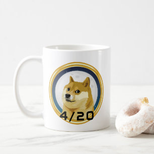 Mug Dogecoin Doge Day 4/20 Stock Market Crypto Funny