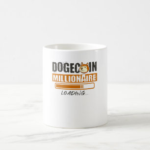 Mug Dogecoin Millionaire Chargement de Crypto Funny