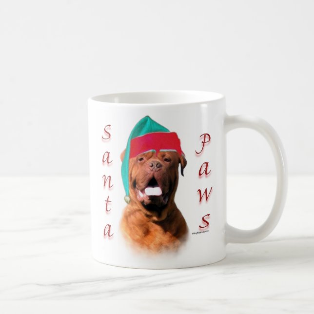 Mug Dogue de Bordeaux Père Noël Paws (Droite)