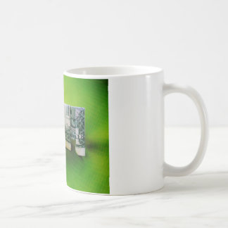 Mug Dollar facture origami éléphant sur arrière - plan
