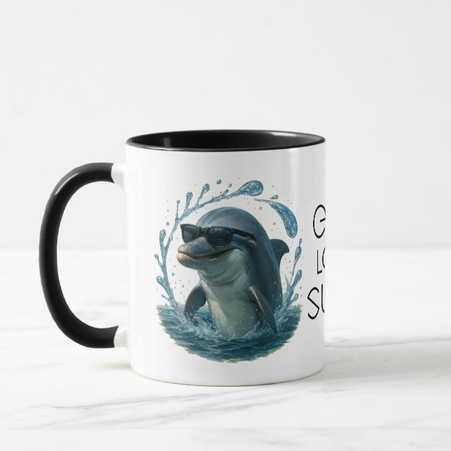 Mug Dolphin in Shades – Whale & Dolphin Day ELGIS (Gauche)