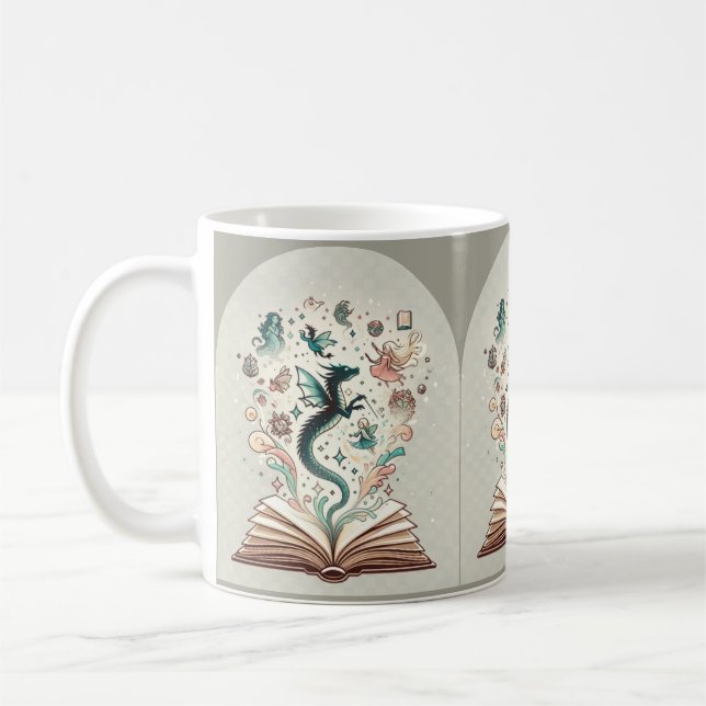 Mug Domaine de l'imagination : Livres d'Imaginaire (Gauche)
