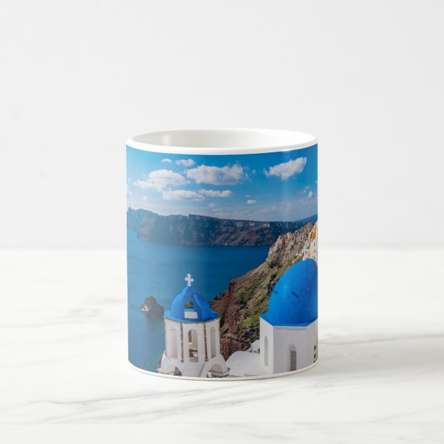 Mug Domes bleus de Santorin (Centre)