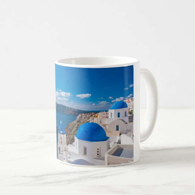 Mug Domes bleus pittoresques de Santorin (Devant droit)