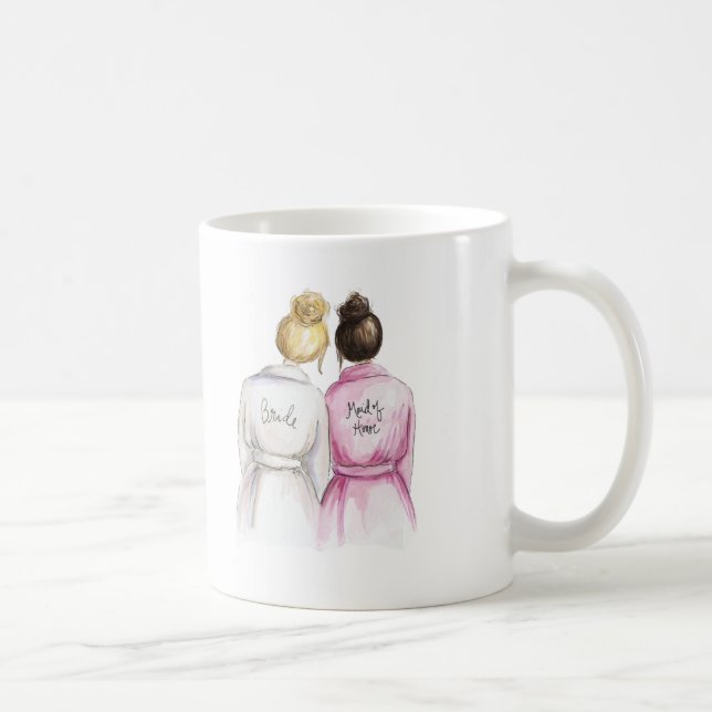 Mug Domestique d'honneur ? Domestique foncée de brune (Droite)