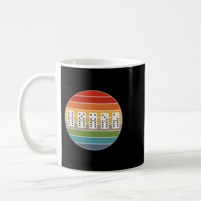 Mug Dominoe I Retro I Dominos Jeu Nuit Domino Playe (Gauche)