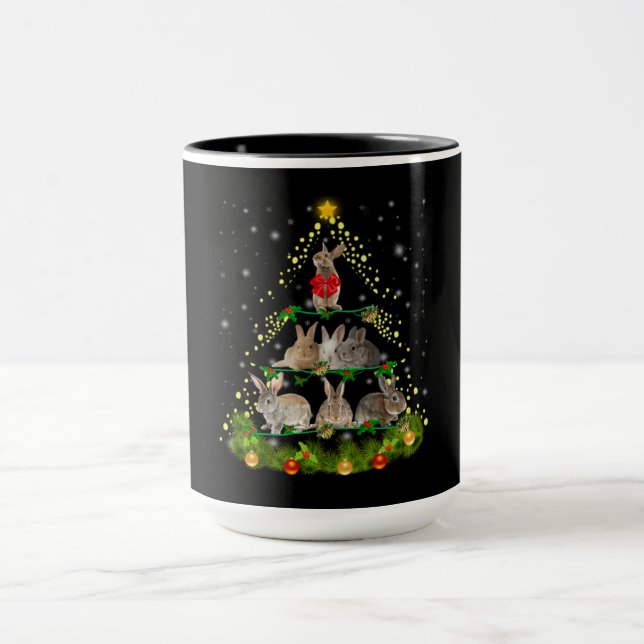 Mug Don Bunny | Lapin Lapin Lumière Arbre de Noël (Centre)