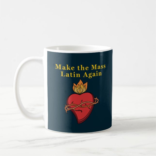 Mug Don catholique romain rendre la messe latine (Gauche)