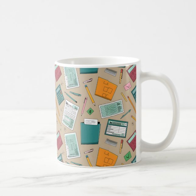 Mug Don d'allègement de jour fiscal humoristique (Droite)