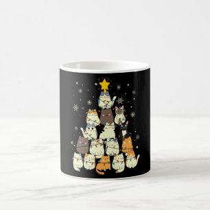 Mug Don d'arbre de Noël de chat, Chats amoureux Décora
