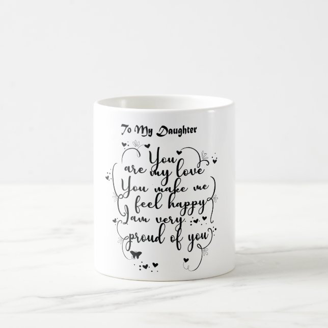 Mug Don de fille - À ma fille (Centre)