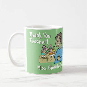 Mug Don de l'enseignant. Merci à une enseignante