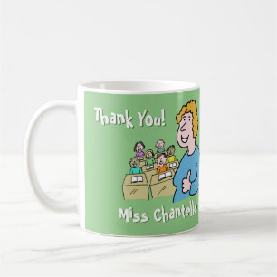 Mug Don de l'enseignant. Merci à une enseignante