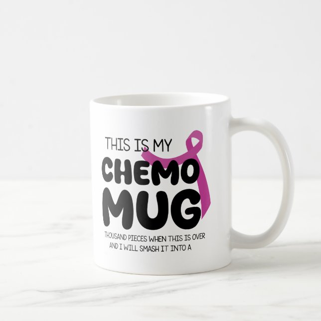 Mug Don d'encouragement au cancer, voici mon Chemo (Droite)