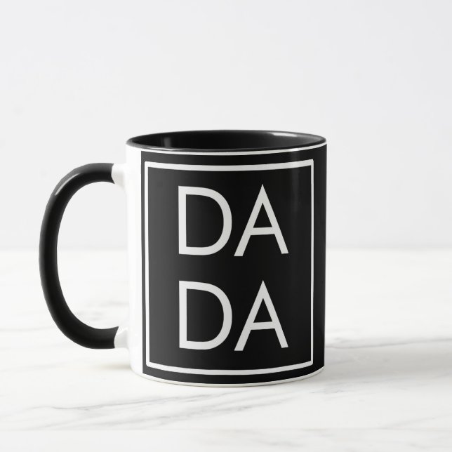 Mug Don Père Day Dada Boxe Carré Papa Correspondant (Gauche)