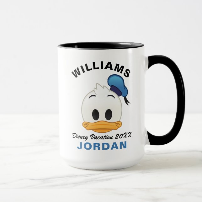 Mug Donald Duck Emoji | Vacances en famille (Droite)