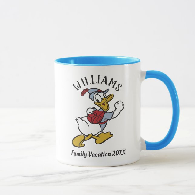 Mug Donald Duck en plein air | Vacances en famille (Droite)