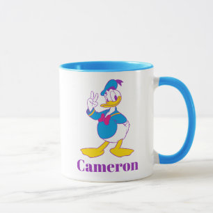 Mug Donald Duck Signe de paix