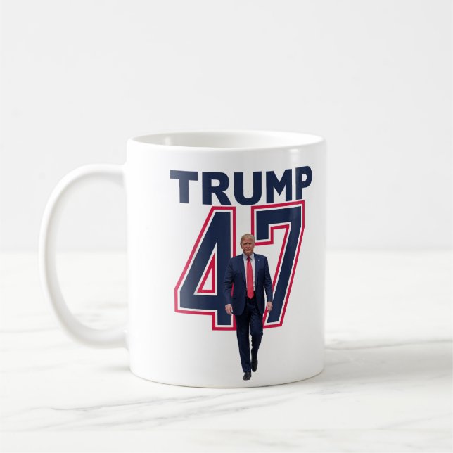 Mug Donald Trump 47 Trump vainqueur 2024 (Gauche)