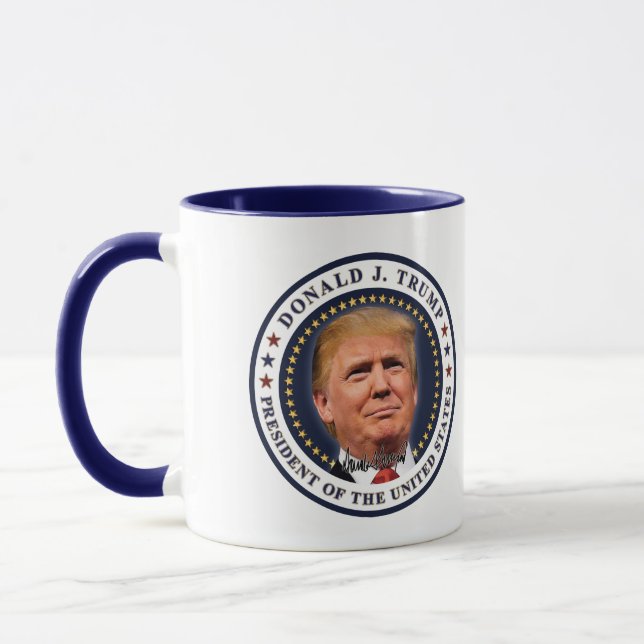 Mug Donald Trump Inauguration Gold Stars Souvenir (Gauche)