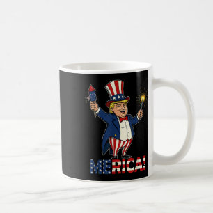 Mug Donald Trump Merica 4 juillet Fireworks Patrioti