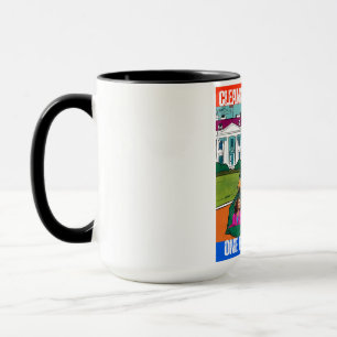 MUG DONALD TRUMP - NETTOYER L'AMÉRIQUE, UN SAC PAR FOI
