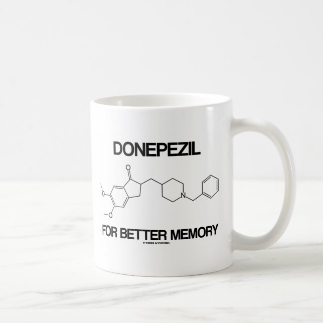 Mug Donepezil Pour Une Meilleure Mémoire Molécule Chim (Droite)