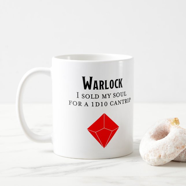 Mug Donjons et dragons Putain démoniste (Avec donut)
