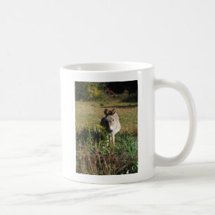 Mug Donkey picking yellow Autumn