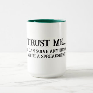 Mug Données comptables Nerd Je peux résoudre n'importe