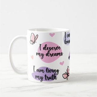 Mug Donner du pouvoir à l'amour-propre Un rappel quoti