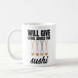 Mug Donnera Des Conseils Juridiques Pour Le Sushi