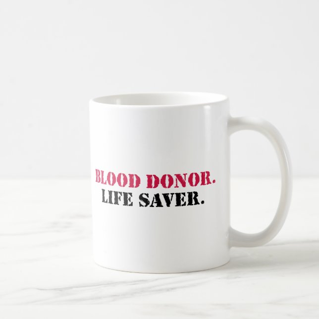 Mug Donneur de sang. Épargnant de vie (Droite)