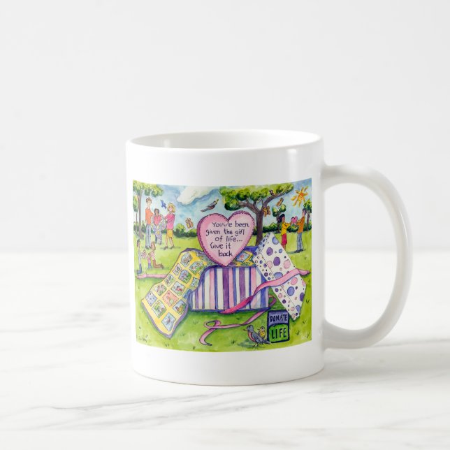 Mug Donnez le cadeau de la vie (Droite)