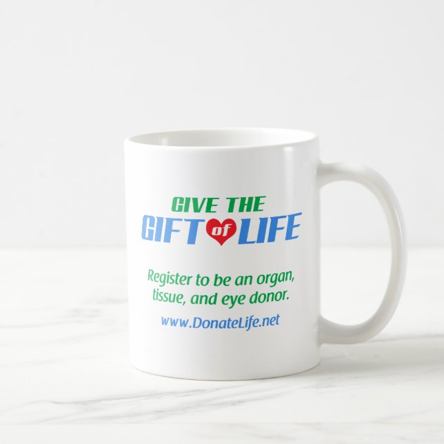 Mug Donnez le don de la vie (Droite)