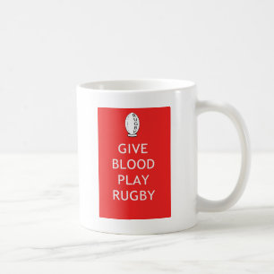 Mug Donnez le rugby de jeu de sang