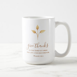 Mug Donnez Merci Aquarelle Minimale Thanksgiving