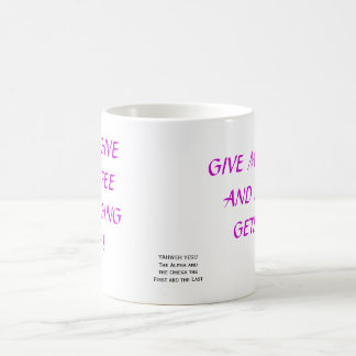 MUG DONNEZ-MOI LE CAFÉ ET PERSONNE N'OBTIENT LE MAL,