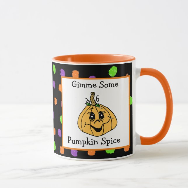 Mug Donnez un peu de Citrouille épice, Halloween (Droite)
