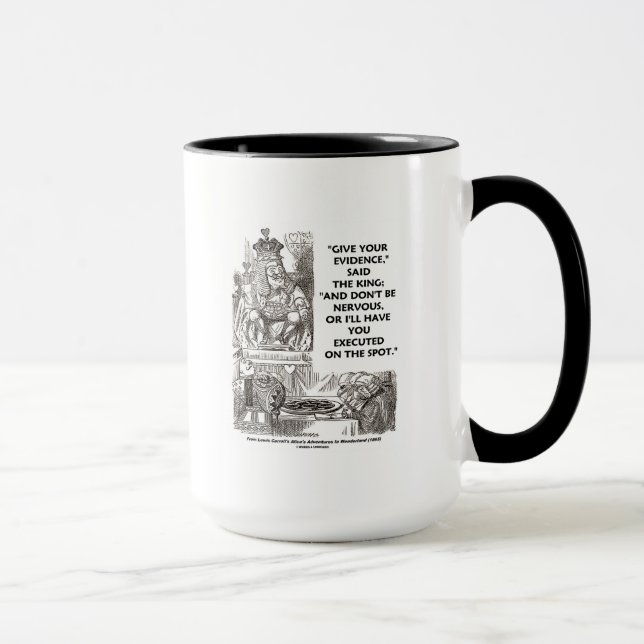 Mug Donnez vos preuves ne soyez pas nerveux pays des m (Droite)