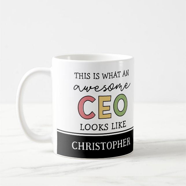 Mug Dons amusants pour le PDG | Awesome PDG Cadeaux Bo (Gauche)